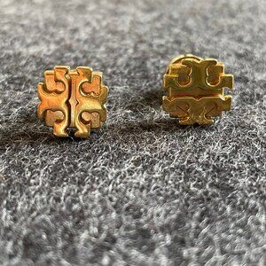 Tory Burch Logo Stud Earrings